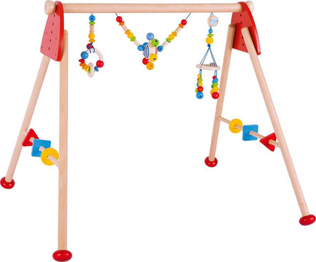 Goki wooden baby gym rainbow
