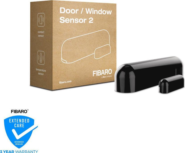Fibaro Dier-Fënster Sensor 2 - Magnéitkontakt Sensor - schwaarz