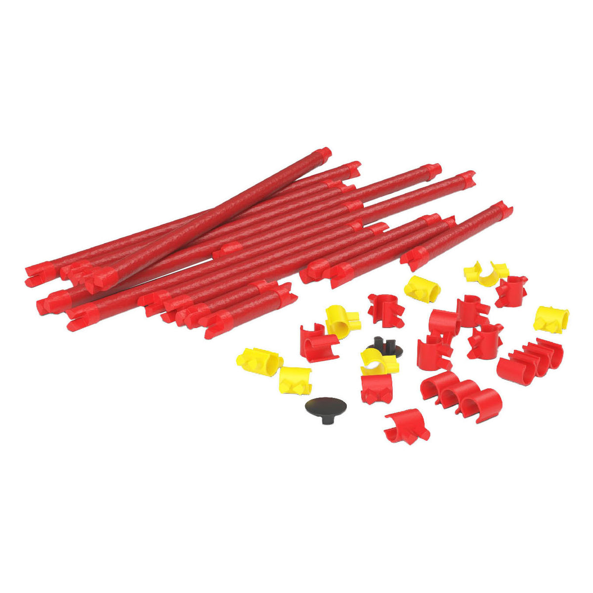 Clics spaghettiez velociraptor flexible building rods, 34 pcs.
