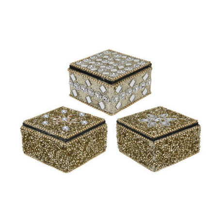 Box 7x4cm gold, set of 12