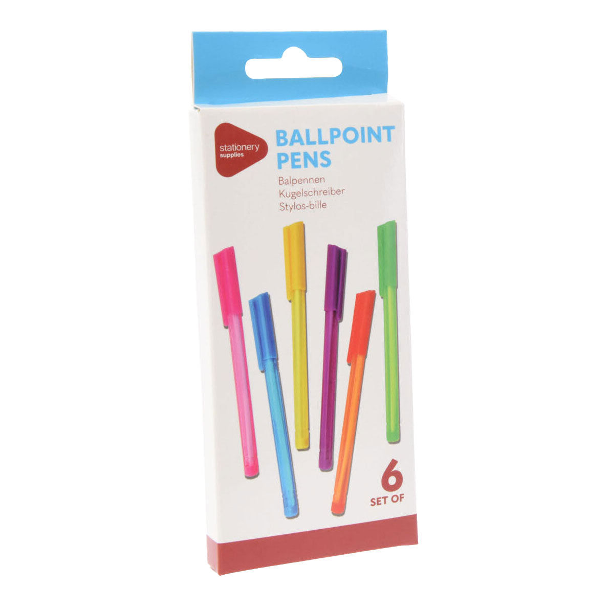 Colored ballpoint pens, 5 pcs.