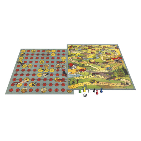 Selecta board game games from the past - car racing cat mouse