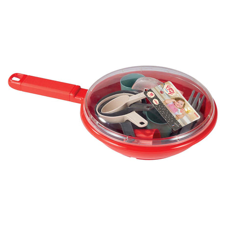 Écoiffier ecoiffier 100% chef crockery and cutlery in pan - 19 pcs.