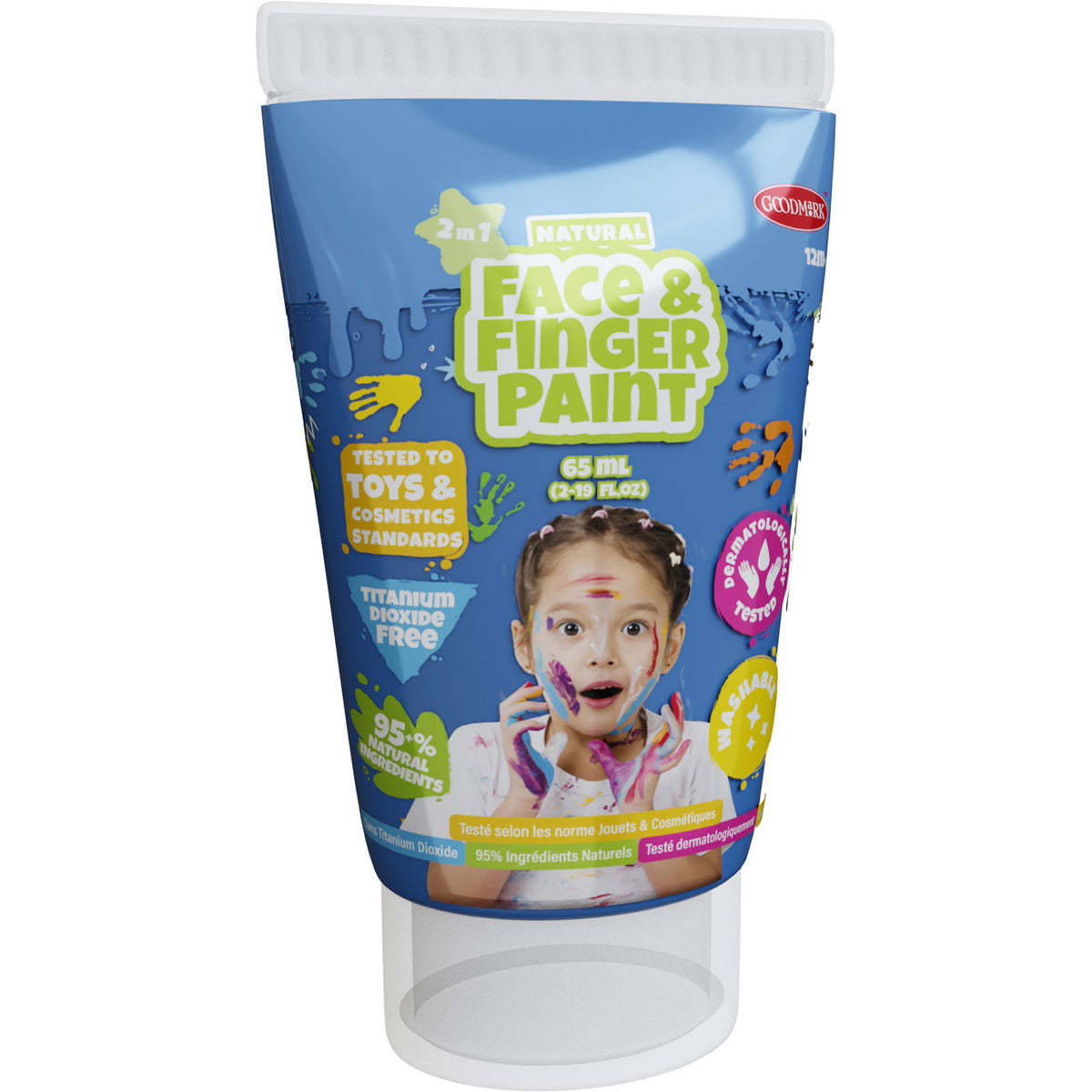 Boti Natural Face Fingerpaint Tube - Blo, 65ml