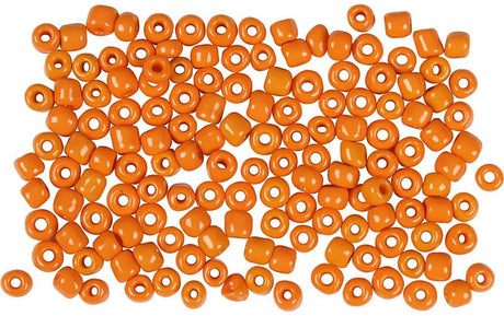 Creativ company cc seed beads 3 mm orange 25 gr