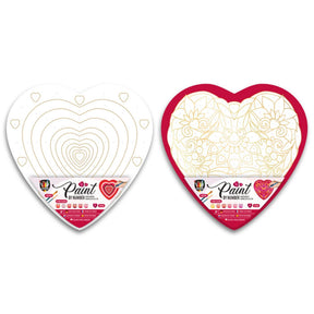 Grafix painting by number heart shape 29x29cm