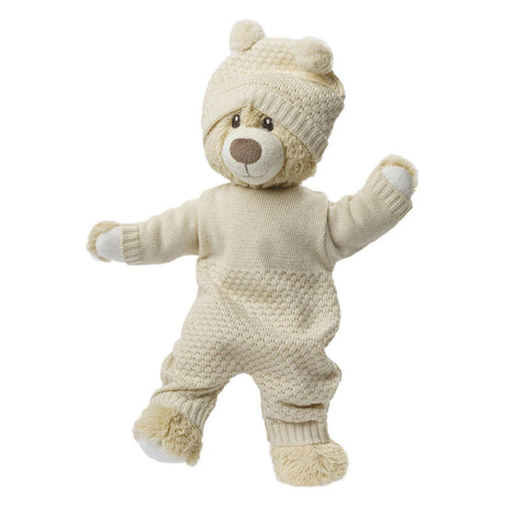 Heless dolls knit overalls ecru, 28-35cm