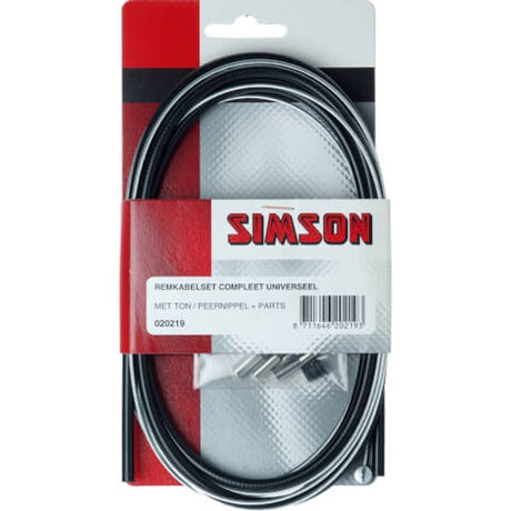 universal brake cable set 1.70 meters black