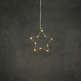 Edelman Star Gold waarm wäiss 8led Batterie bedriwwen - d15cm
