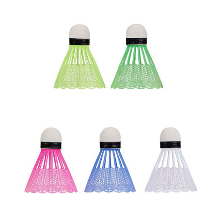 Eddy toys badminton shuttles - 5 pieces - badminton shuttlecocks plastic - colored badminton shuttles - badminton balls for training and recreational play