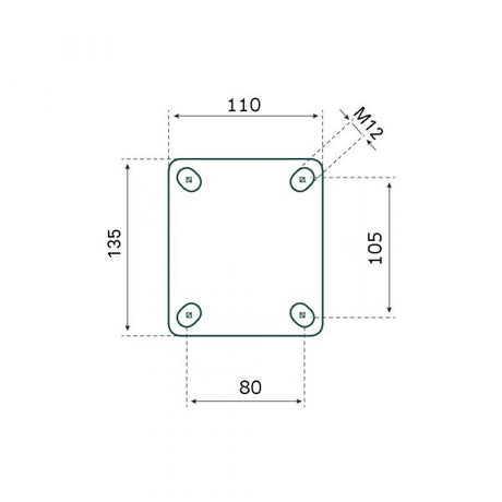 Tarsus fiksno kolo 200 mm. modra