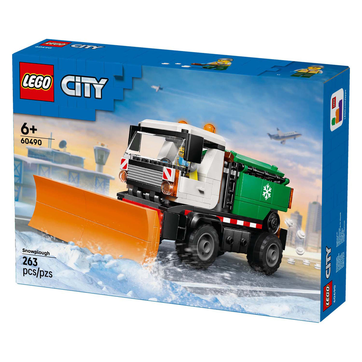 Lego city grandes veículos 60490 limpa-neves