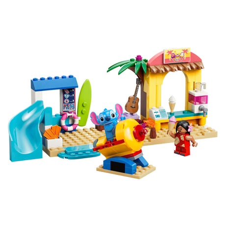 Lego ǀ Disney Lilo a Stitch na pláži, zostaviteľná hračka pre deti a dekorácia 43280