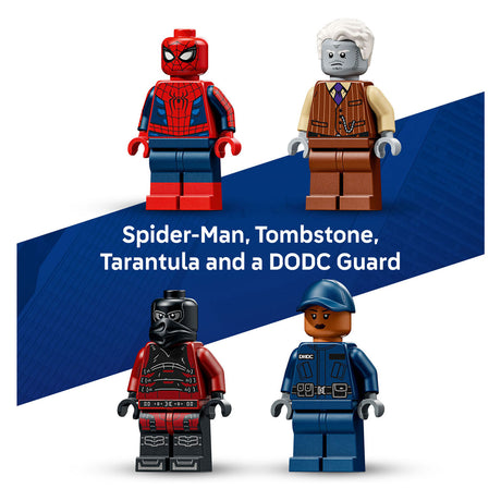Lego ǀ marvel spider-man prison transport chase building kit for kids 76349