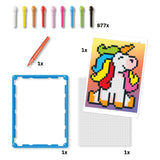 Quercetti pixel art mosaic unicorn 880pcs educational toy.