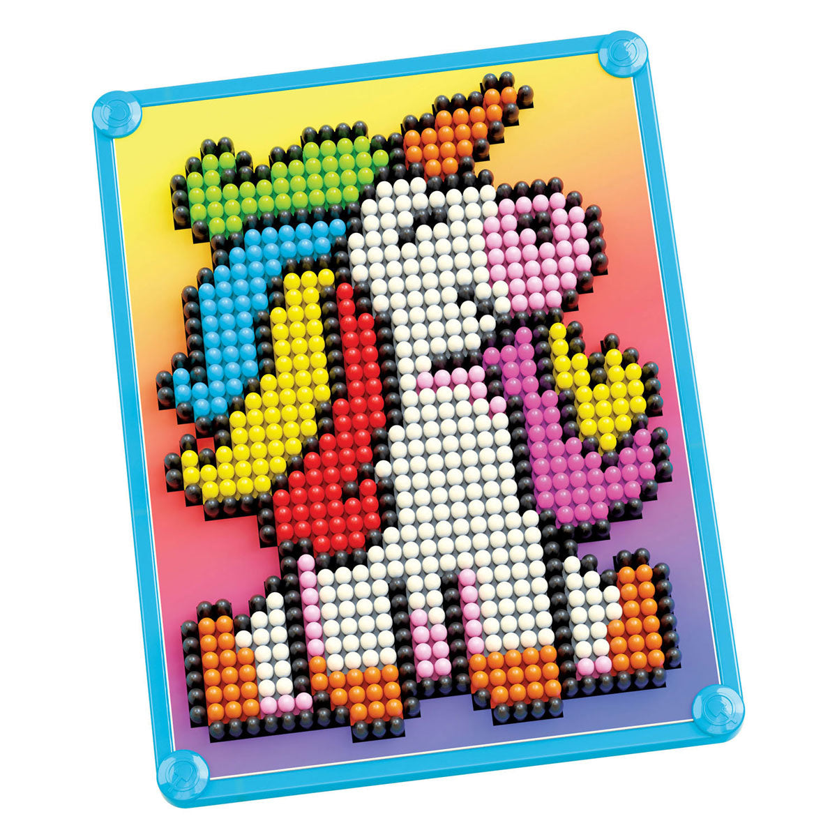 Quercetti pixel art mosaic unicorn 880pcs educational toy.