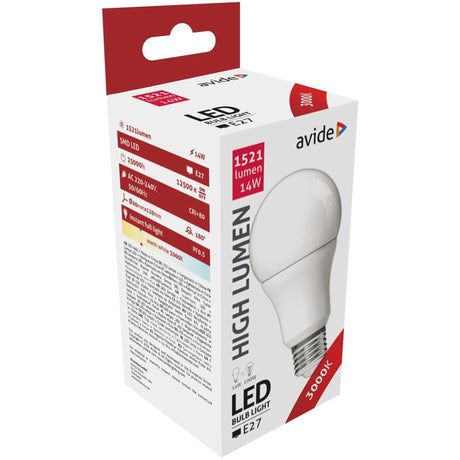 Avide LED lampa E27 14W 3000K WW 1521lm