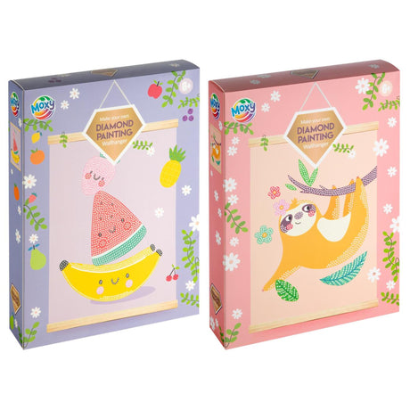 Moxy diamant maleri fløyel vegghenger 20x26cm assortert