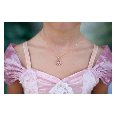 Great pretenders snowflake necklace and ring set - 2pcs.