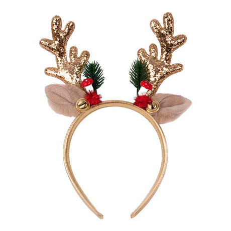 Great pretenders holiday rudolph gold christmas headband for children