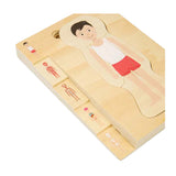 Bigjigs wooden anatomy puzzle - boy, 26 pcs.