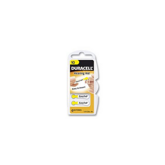 Duracell da10 hearing aid batteries 1.4v