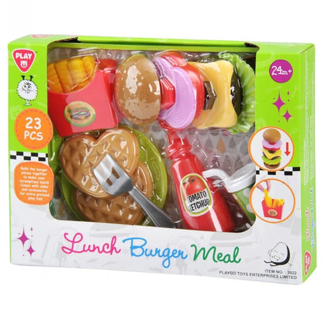 Playgo hamburger restaurant meal play set.