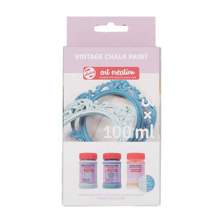 Talens art creation vintage set 2 blues and craquelure