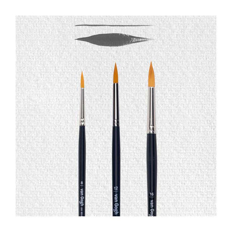 Bruynzeel van Gogh brush for oil and acrylic paint 3 pieces s295 no. 8-12-16