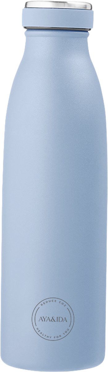 Aya ida - drinking bottle - thermos - water bottle - 500ml - powder blue