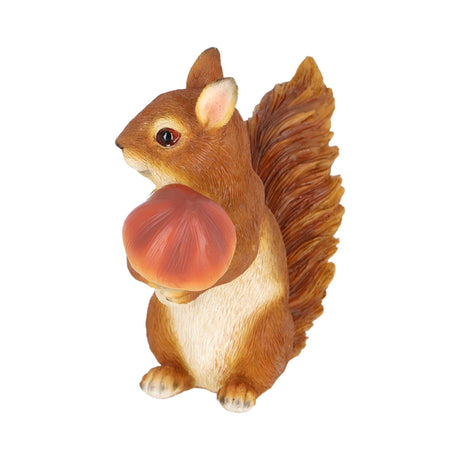 Esschert design squirrel with porcini mushrooms 15.4x6.5x14.3cm polyresin