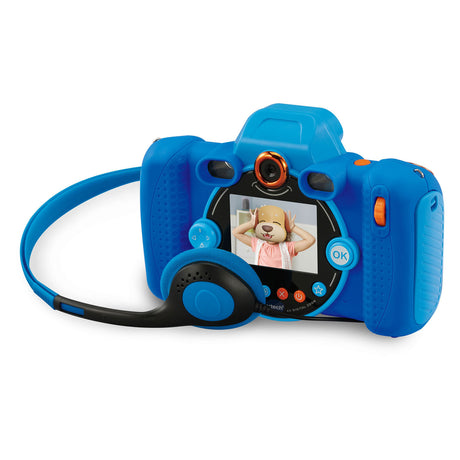 Vtech kidizoom duo fx vaikiškas fotoaparatas - interaktyvūs žaislai - fotografuokite ir filmuokite - žaislai nuo 4 metų - mėlyni