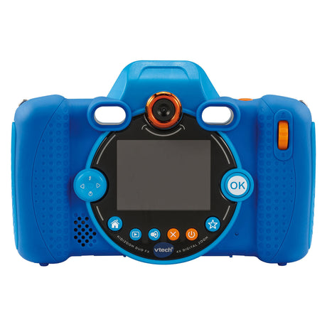 Vtech kidizoom duo fx vaikiškas fotoaparatas - interaktyvūs žaislai - fotografuokite ir filmuokite - žaislai nuo 4 metų - mėlyni