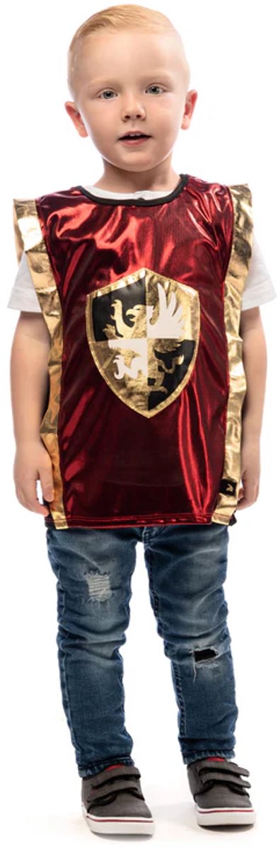 Little adventures - red knight dress up set - size s m (86-104)