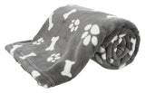 Trixie Hondsdecken Kenny Fleece Schanken Patten grau