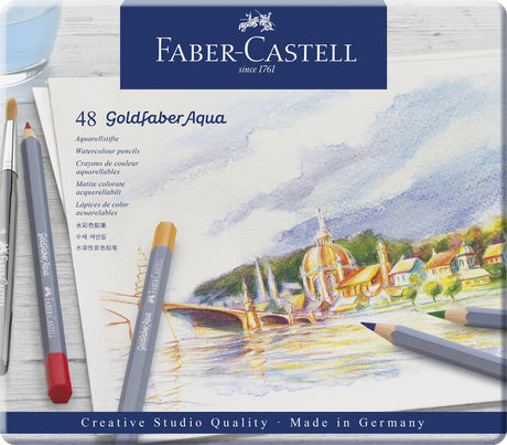 Faber-castell színes ceruza akvarell - goldfaber - ón 48 db - fc-114648