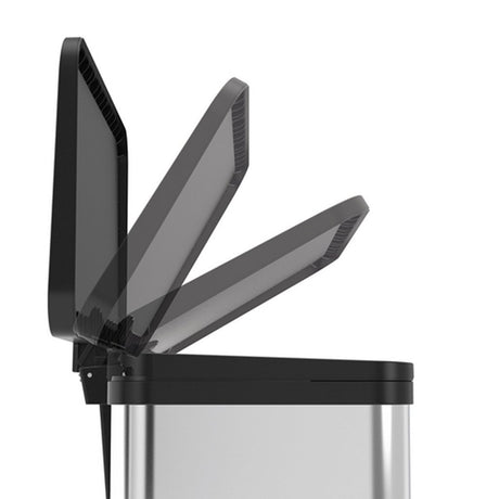 Hailo öko duo plus m waste bin - waste separator - 2 x 9 l - stainless steel