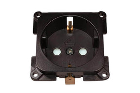 C-line wall socket camper and caravan 230 volt brown - packaged