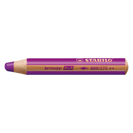 Stabilo woody 3 i 1 - multibegåvad färgpenna - lila