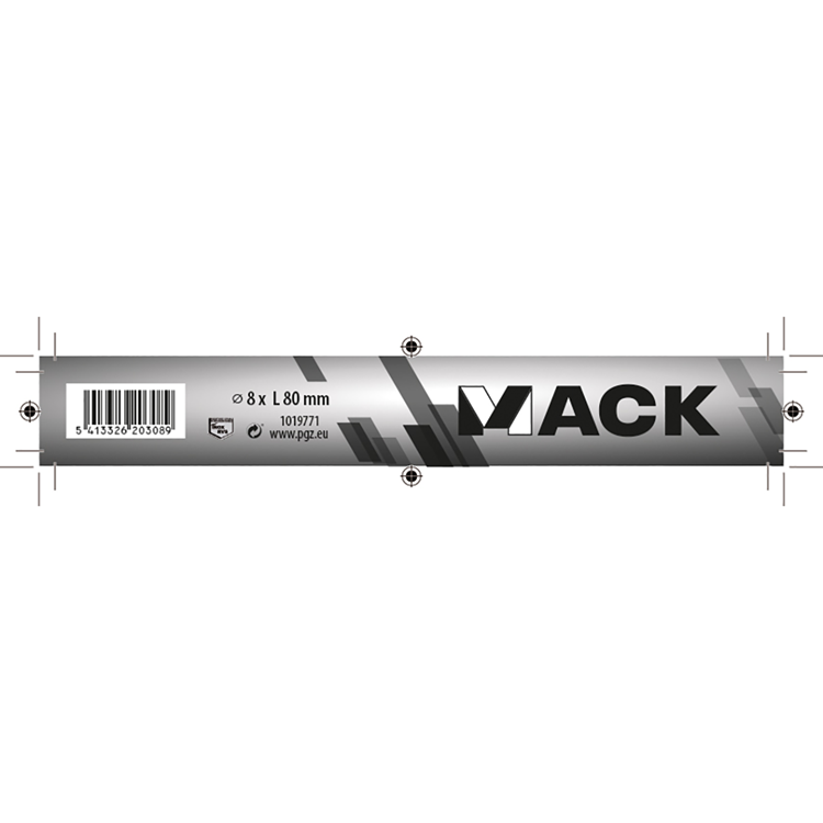 Mack 1019771 - fa menetes csavar rozsdamentes acél 1db 8 x 80 mm | 10 darab