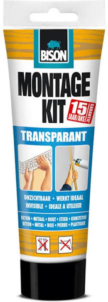 Bison mounting kit transparent 250gr