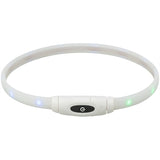 Trixie Light Up Dog Collar USB Silicone Rechargeable Multi-Colored