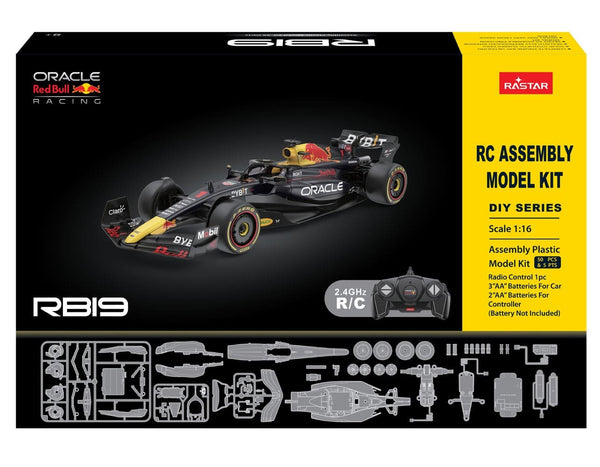 Rastar radio control kit 1:16 oracle red bull f1 racing rb19 bricks length 35 cm formula 1