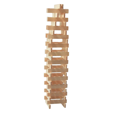 Bblocks Holzplacken a Luxus Holzkëscht 500 Stéck
