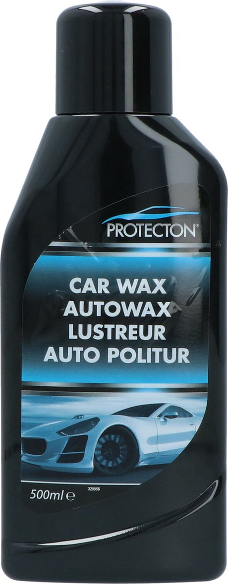 Protecton car wax - provides long-lasting protection - for all types of paint - for car, caravan, camper, motorcycle or boat - renews the shine - strengthens the color - 500ml