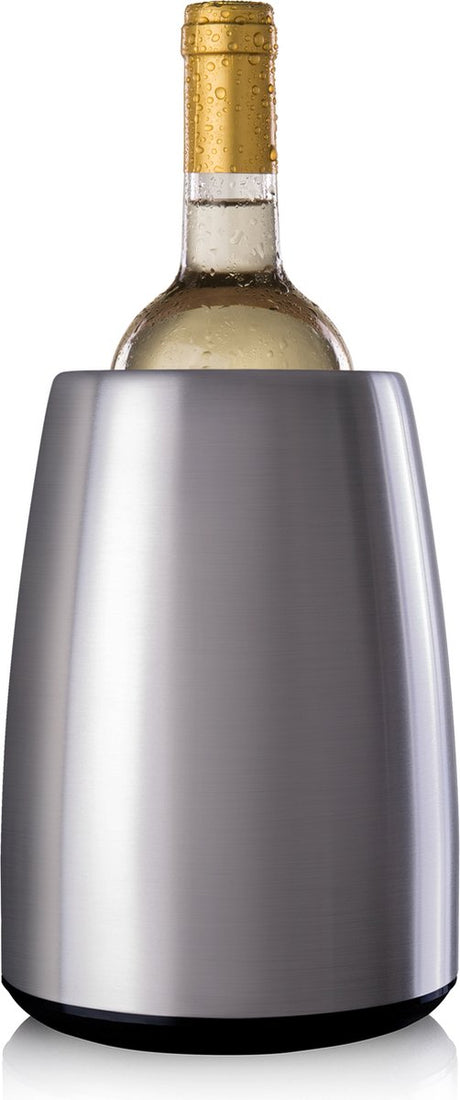 Vacuvin vacu vin elegant wine cooler stainless steel - including active cooling element - wine cooler for 0.7 to 1 liter bottles