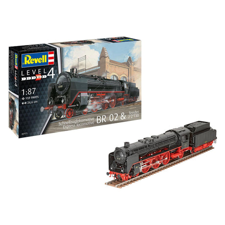 innill ghluaiste Revell express BR 02 tairisceana 2'2't30 trealamh samhail