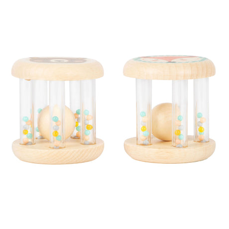 Small foot - wooden rattle animal, set of 2