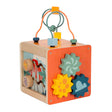 Small foot - wooden activity cube motor skills spiral dino