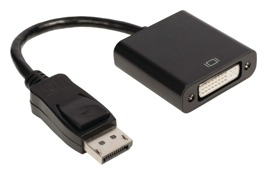 Valueline VLCB37250B02 DisplayPort Adapter Kabel DisplayPort Männlech - DVI-D 24 + 1-Pin Weibchen 0,20 m Schwaarz